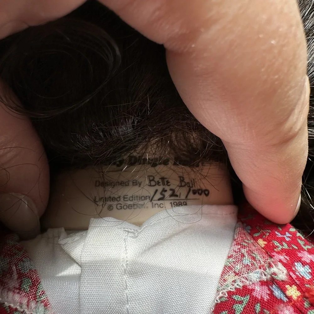 90s DOLLY DINGLE DOLLS 90s Musical Goebel Bette Ball Teedie Bumps Porcelain Doll